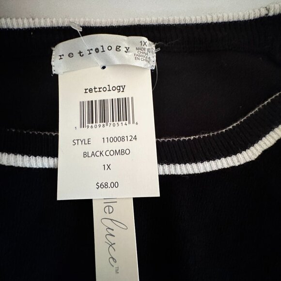 NWT Women's Retrology Pullover Sweater - 1X - Picture 5 of 6